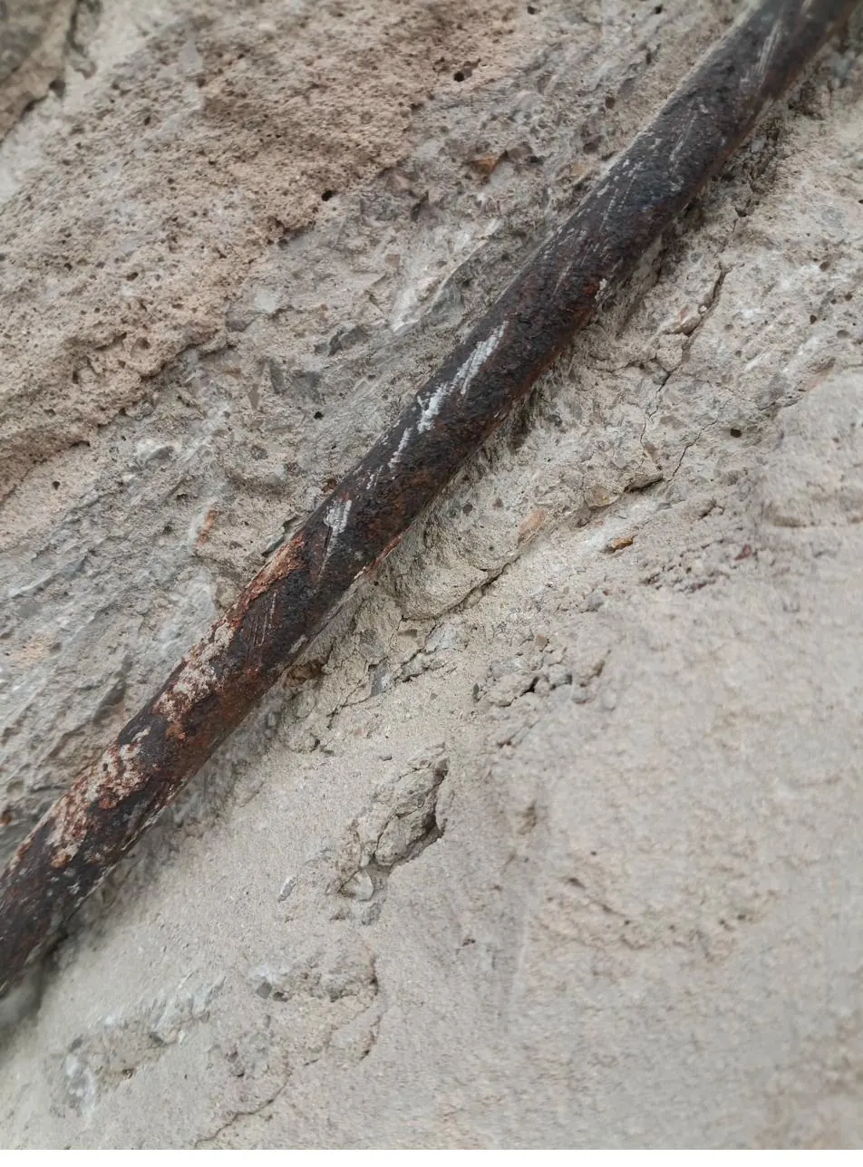 Armaduras oxidadas tratadas con pasivante anticorrosivo Sika